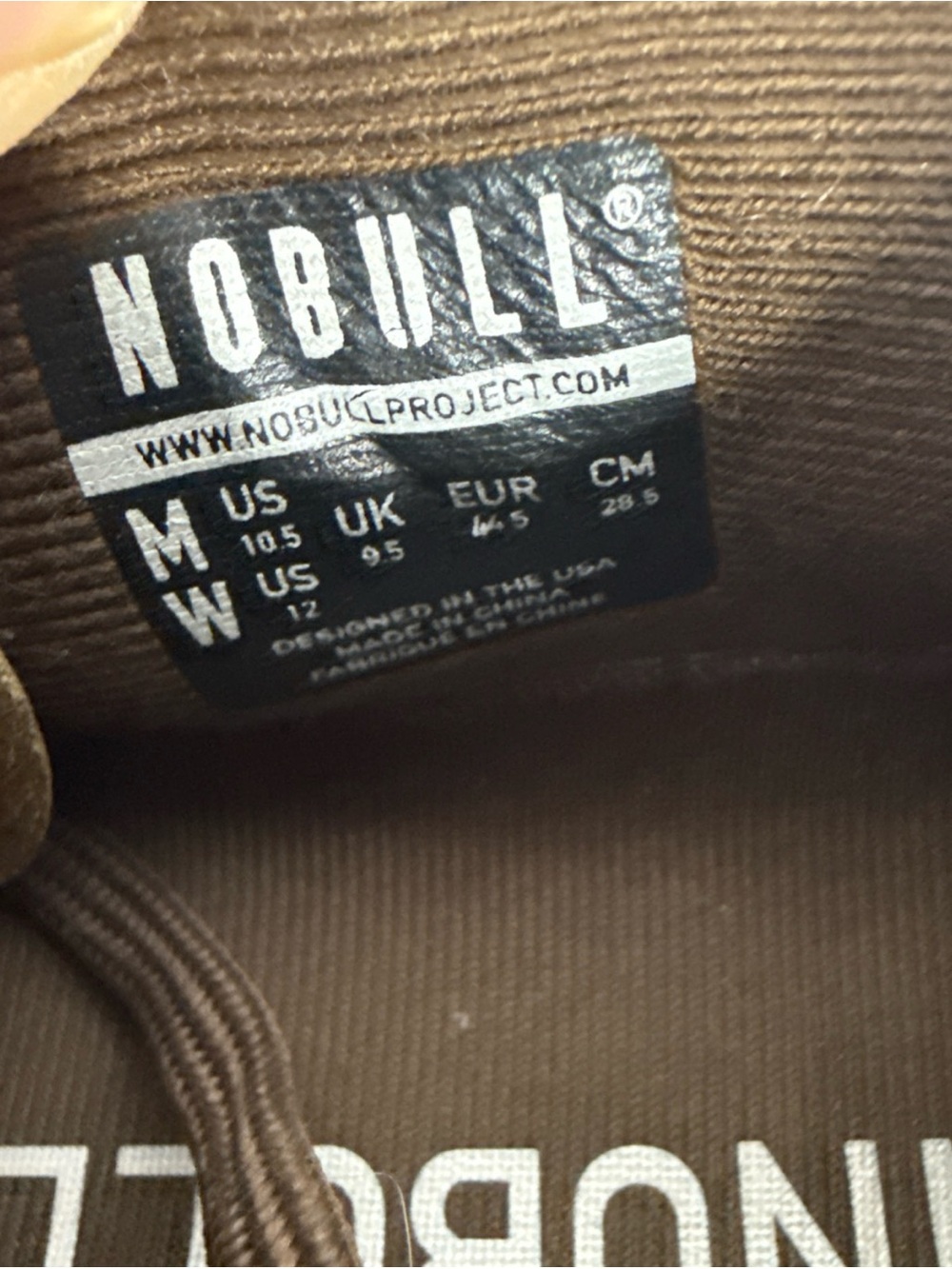 NOBULL Brown Perforated Leather Trainer - Picture 13 of 15